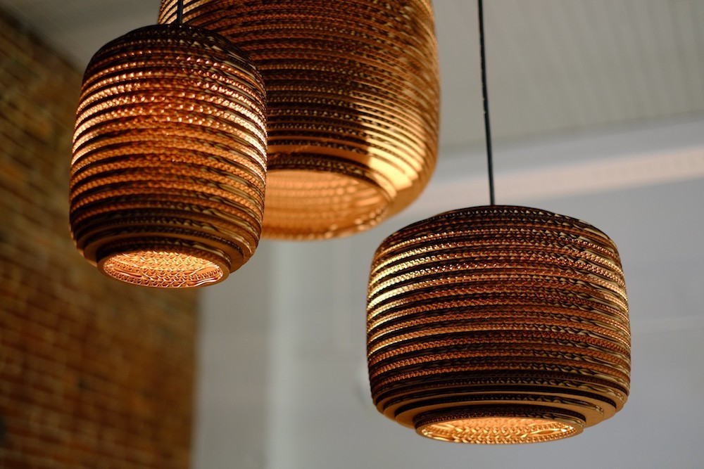 Suspension en carton recyclé Ausi8 ∅24 Scraplights par Graypants