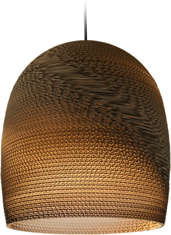 Suspension en carton recyclé Bell16 ∅38 Scraplights par Graypants