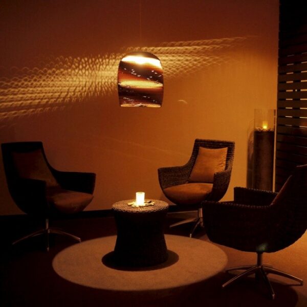 Suspension en carton recyclé Bell16 ∅38 Scraplights par Graypants