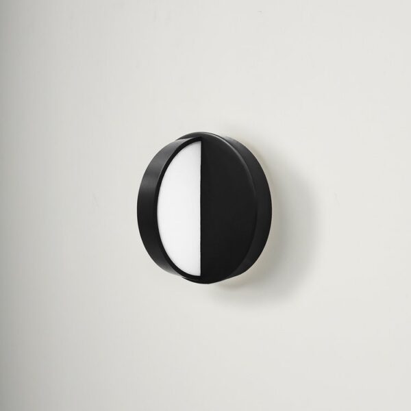 Applique murale design PLUS Led noir en acier par NOCC X Eno studio