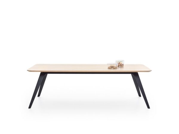 Table à manger design Fold 240×100 en bois de chêne et acier par Bas Vellekoop X Puik Art