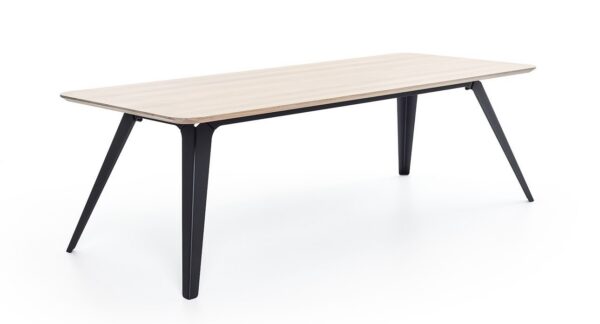 Table à manger design Fold 240×100 en bois de chêne et acier par Bas Vellekoop X Puik Art