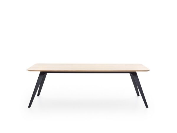 Table à manger design Fold 200×95 en bois de chêne et acier par Bas Vellekoop X Puik Art