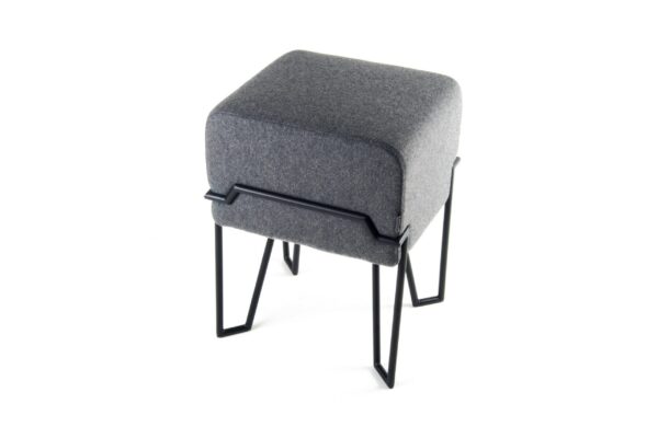 Tabouret design Bokk noir/gris en feutre