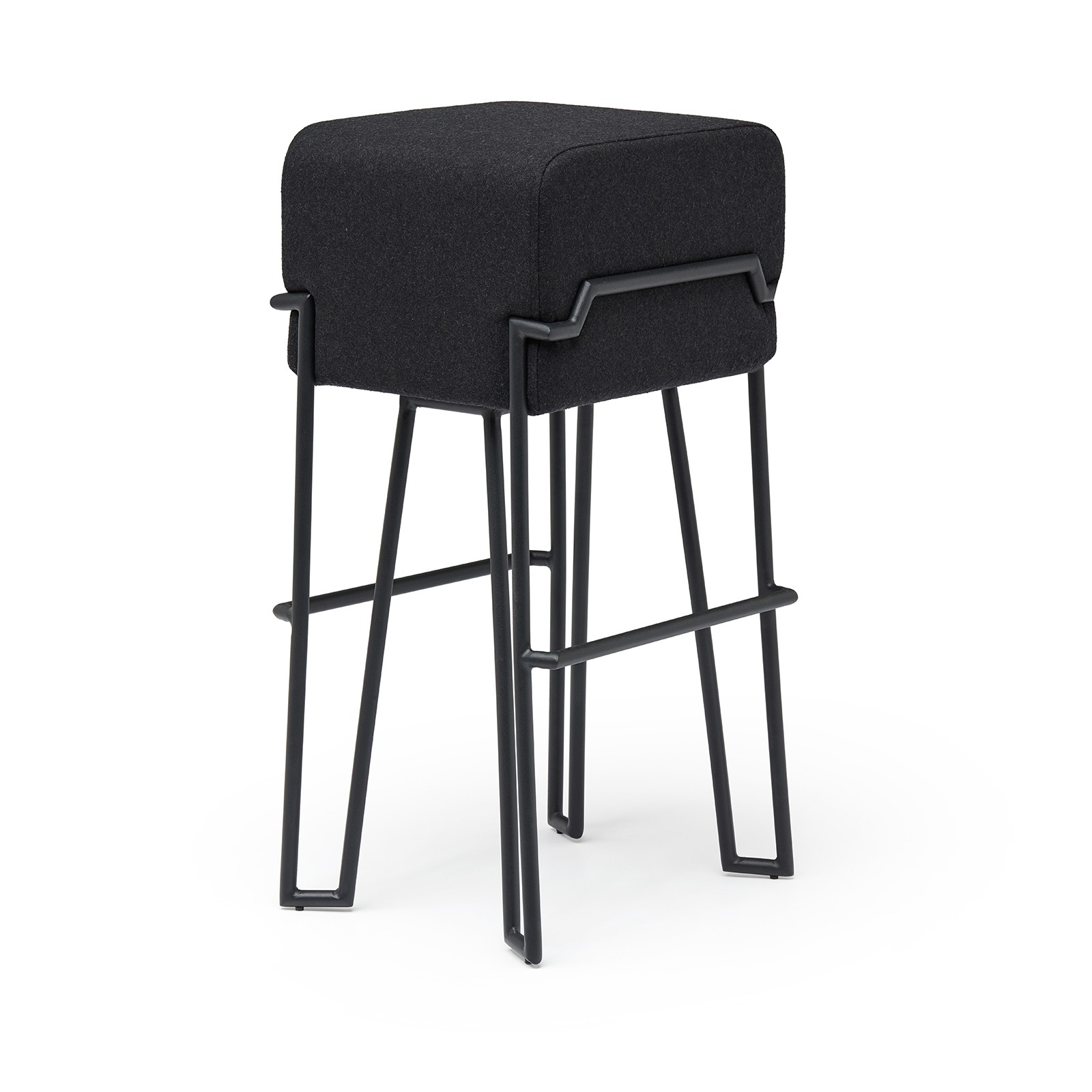 Tabouret haut en feutre Bokk bar au design graphique par Ka-Lai Chan X Puik Art Tabouret haut en feutre Bokk bar au design graphique par Ka-Lai Chan X Puik Art