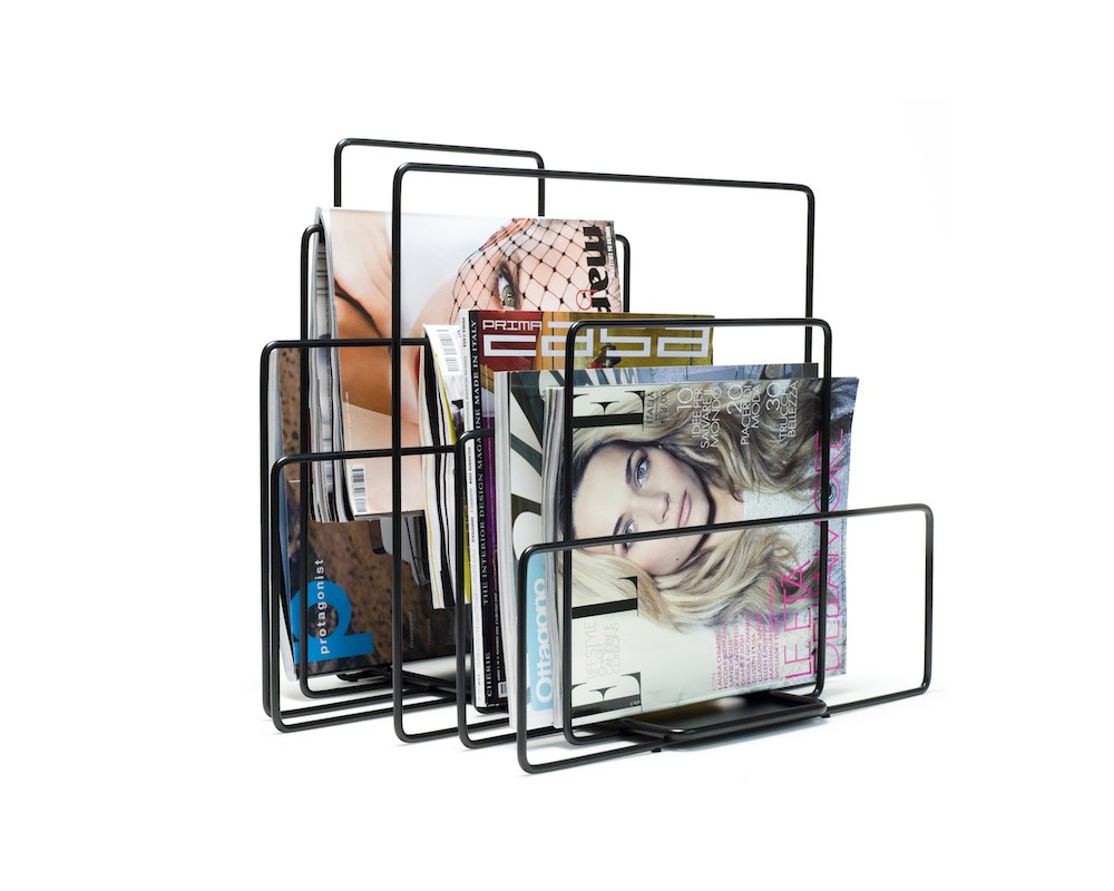 Porte-revues au sol RANDOM au design contemporain par Takahide Sano X Covo design