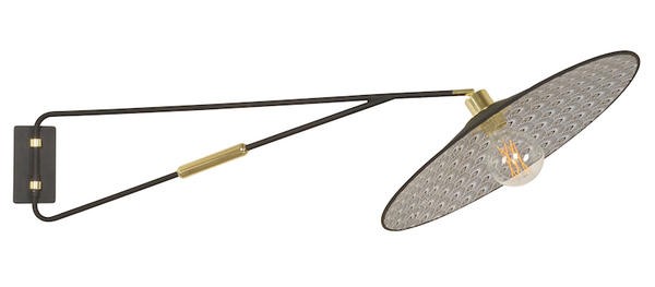 Nos promotions et nos bonnes affaires design Applique déportée orientable Gatsby Paon en métal par Market Set