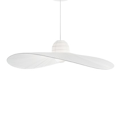 Suspension Chapeau Ø110cm en tissu de satin en forme de chapeau