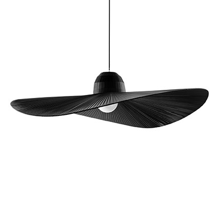 Suspension Chapeau Ø110cm en tissu de satin en forme de chapeau