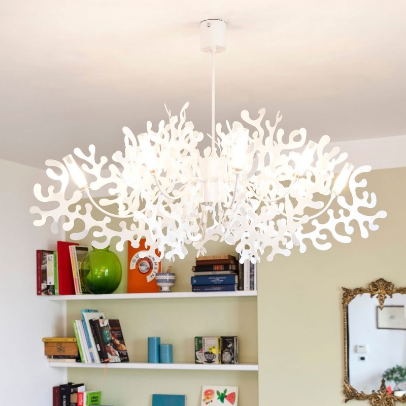 Suspension Supercoral 8L Ø140 cm par Villa Tosca Design X Lumen Center Italia Suspension Supercoral 8L Ø140 cm par Villa Tosca Design X Lumen Center Italia