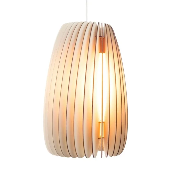 Suspension Secundum en Peuplier au design scandinave par Schneid Lighting