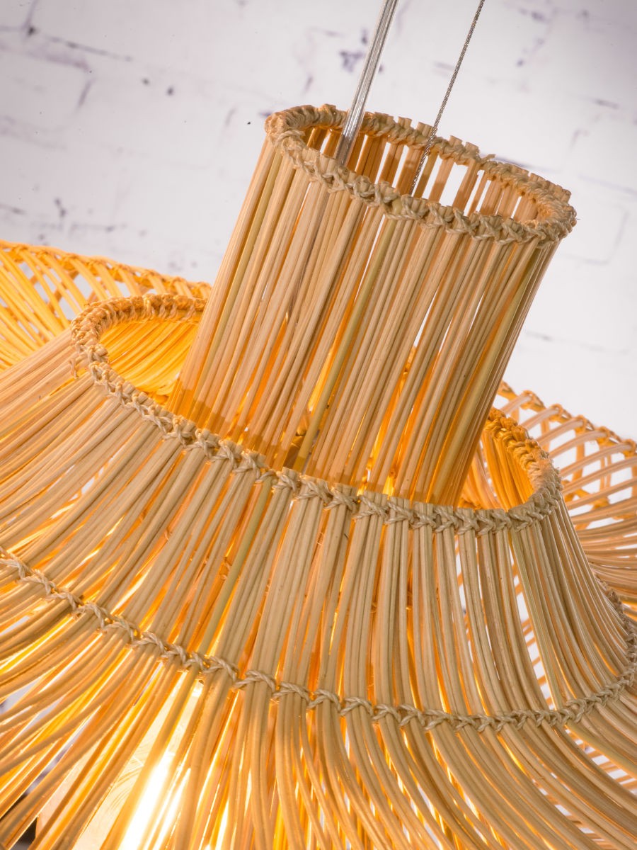 Suspension Kalahari Ø70 cm en rotin naturel au design naturel par Good & Mojo Suspension Kalahari Ø70 cm en rotin naturel au design naturel par Good & Mojo